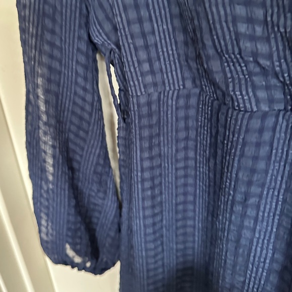 Nordstrom Deep Blue Long Sleeve Lace Dress NWT! Size Small - Picture 9 of 11